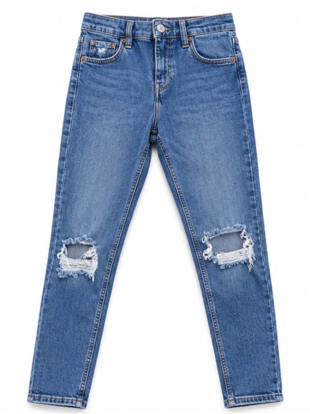 Topshop Blue Distressed Women's Jeans